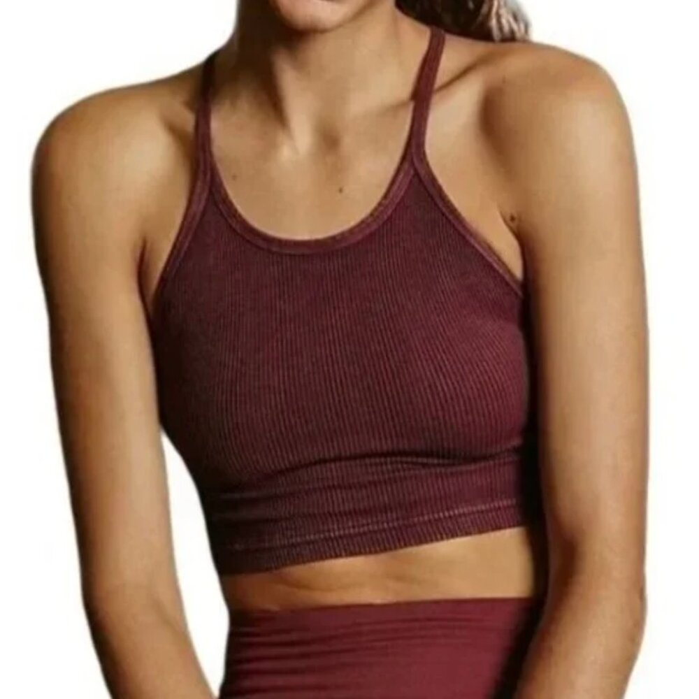 Free People Happiness Runs Crop Tank | Size: XS/S | Color: Vintage Redood